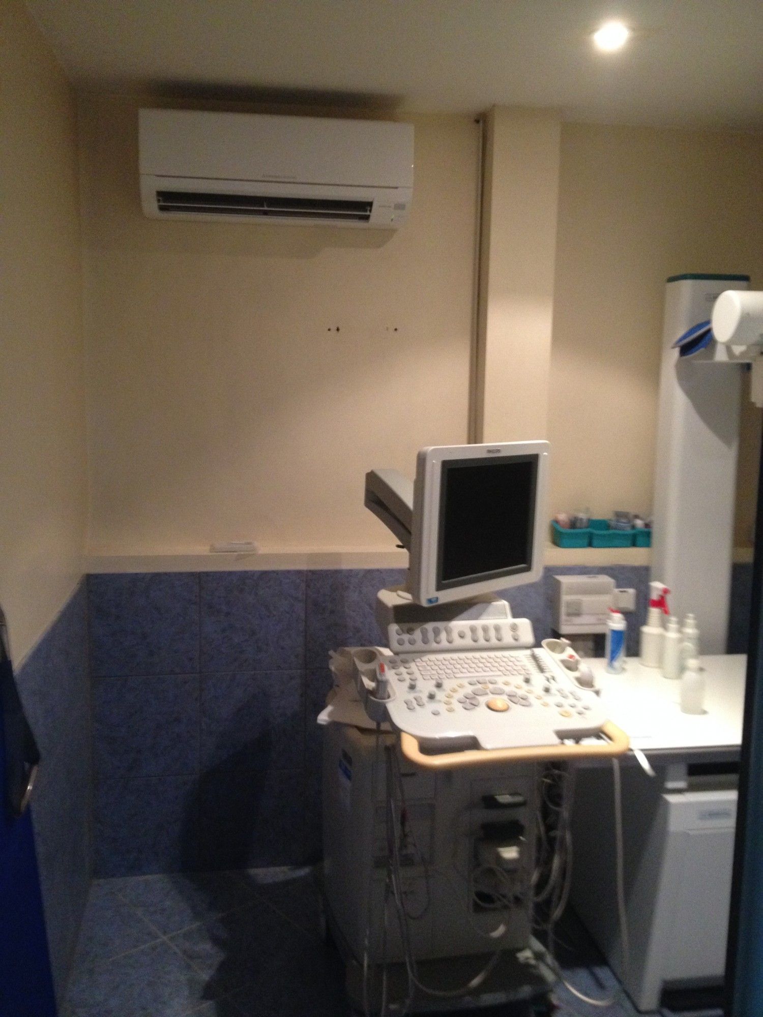 Climatisation en panne dans une salle de radiologie