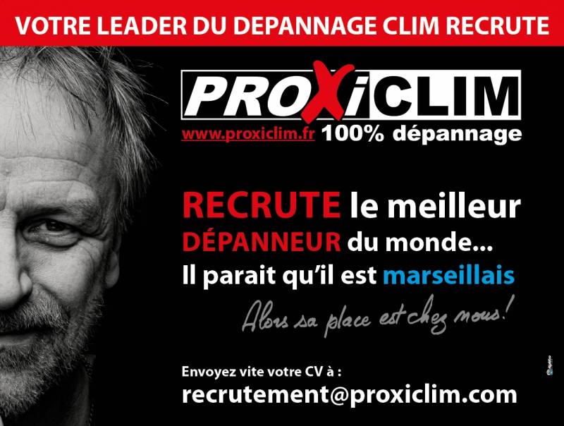 PROXICLIM recrute des dépanneurs climatisation à Marseille