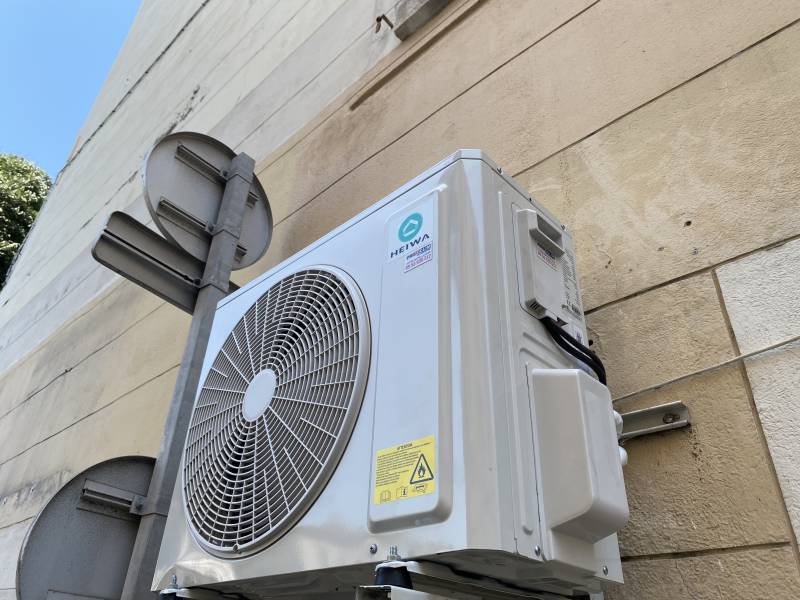 Groupe extérieur HEIWA Zen+ HMES2-35P-V2 installé par PROXICLIM Marseille Endoume