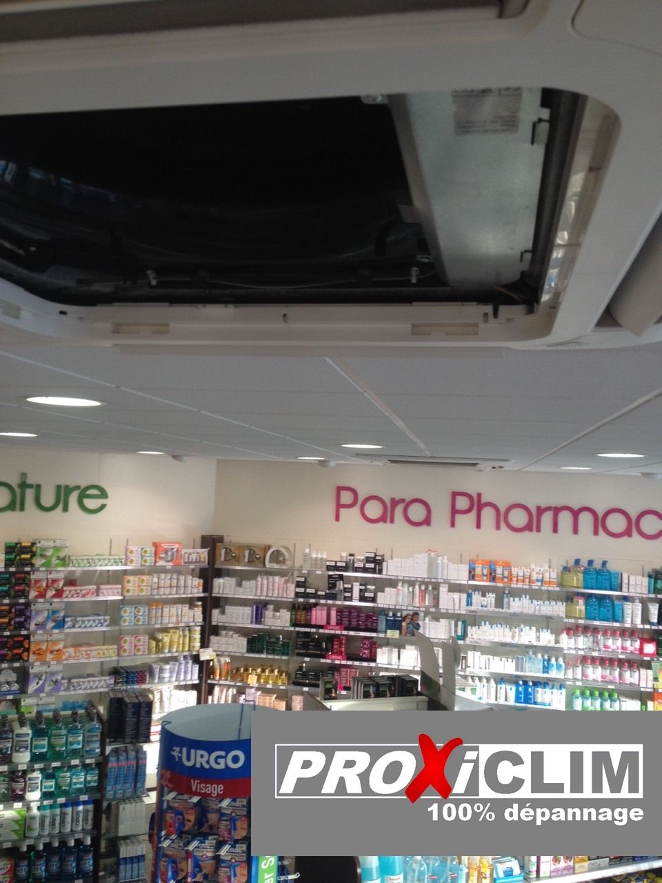 Dépannage d'une clim ATLANTIC dans Pharmacie la Valentine