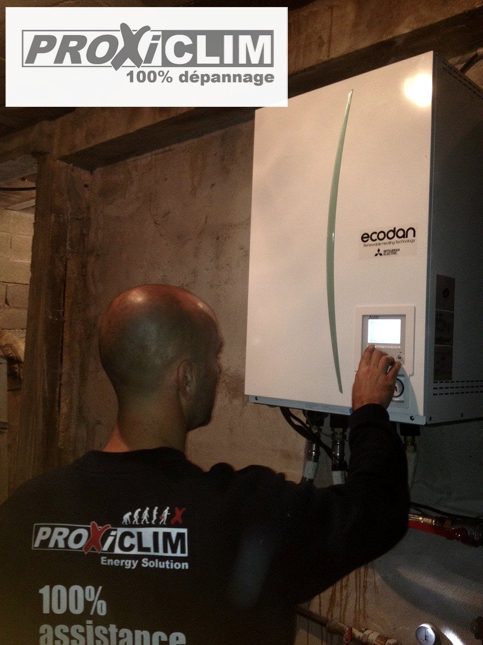 Mise en service d'une pompe à chaleur ECODAN